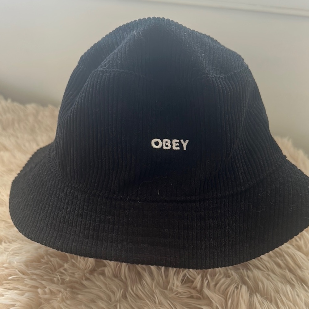 Obey Black Corduroy Bucket Hat